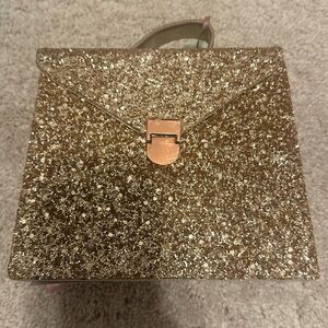 BEBE Glitter gold/rose gold Jewelry box
